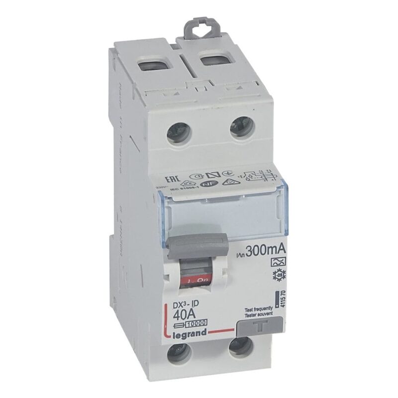 LEGRAND Differentieelschakelaar DX³ 2P 300mA 40A Type A - 2 modules 411570
