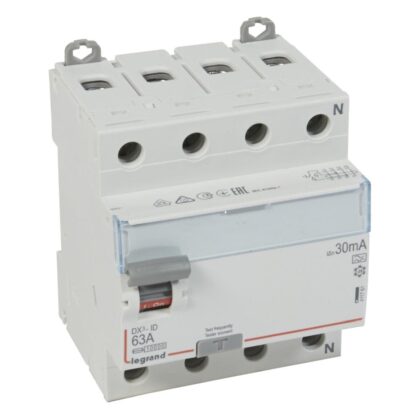 LEGRAND Differentieelschakelaar DX³ 4P 30mA 63A Type A - 4 modules 411761