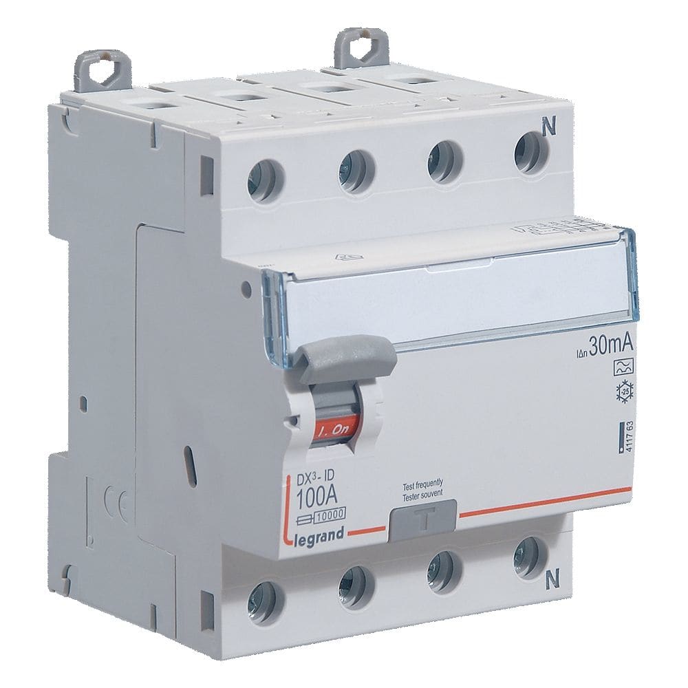 LEGRAND Differentieelschakelaar DX³ 4P 30mA 100A Type A - 4 modules 411763