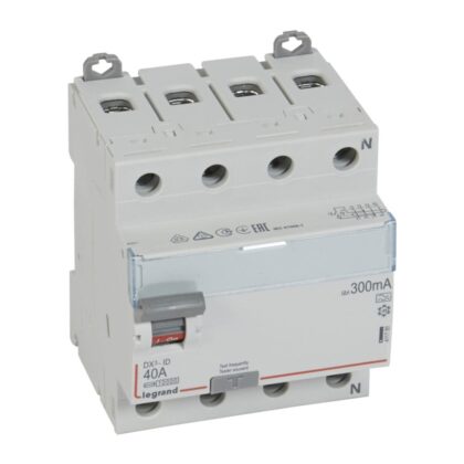 LEGRAND Differentieelschakelaar DX³ 4P 300mA 40A Type A - 4 modules 411780