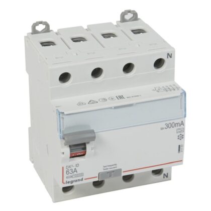 LEGRAND Differentieelschakelaar DX³ 4P 300mA 63A Type A - 4 modules 411781