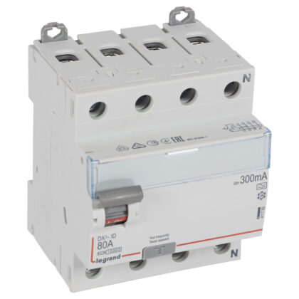 LEGRAND Differentieelschakelaar DX³ 4P 300mA 80A Type A - 4 modules 411782