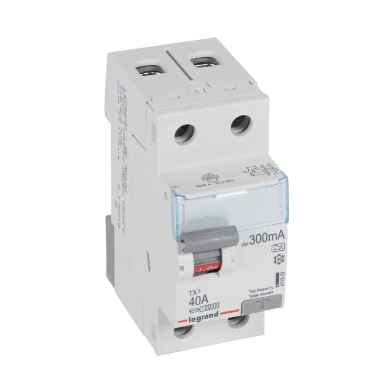 LEGRAND Differentieelschakelaar TX³ 2P 300mA 40A Type A - 2 modules 411922