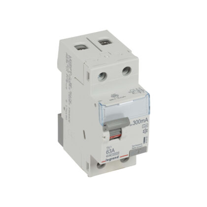 LEGRAND Differentieelschakelaar TX³ 2P 300mA 63A Type A - 2 modules 411923