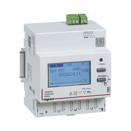 LEGRAND Teller driefasig modulair EMDX³ geen MID direct aansluiting 63A - 4 modules - me 412091