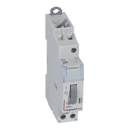 LEGRAND CX³ teleruptor - éénpolig -16A - 24 V - 1 NO - 1 module - met schroefklemmen 412405