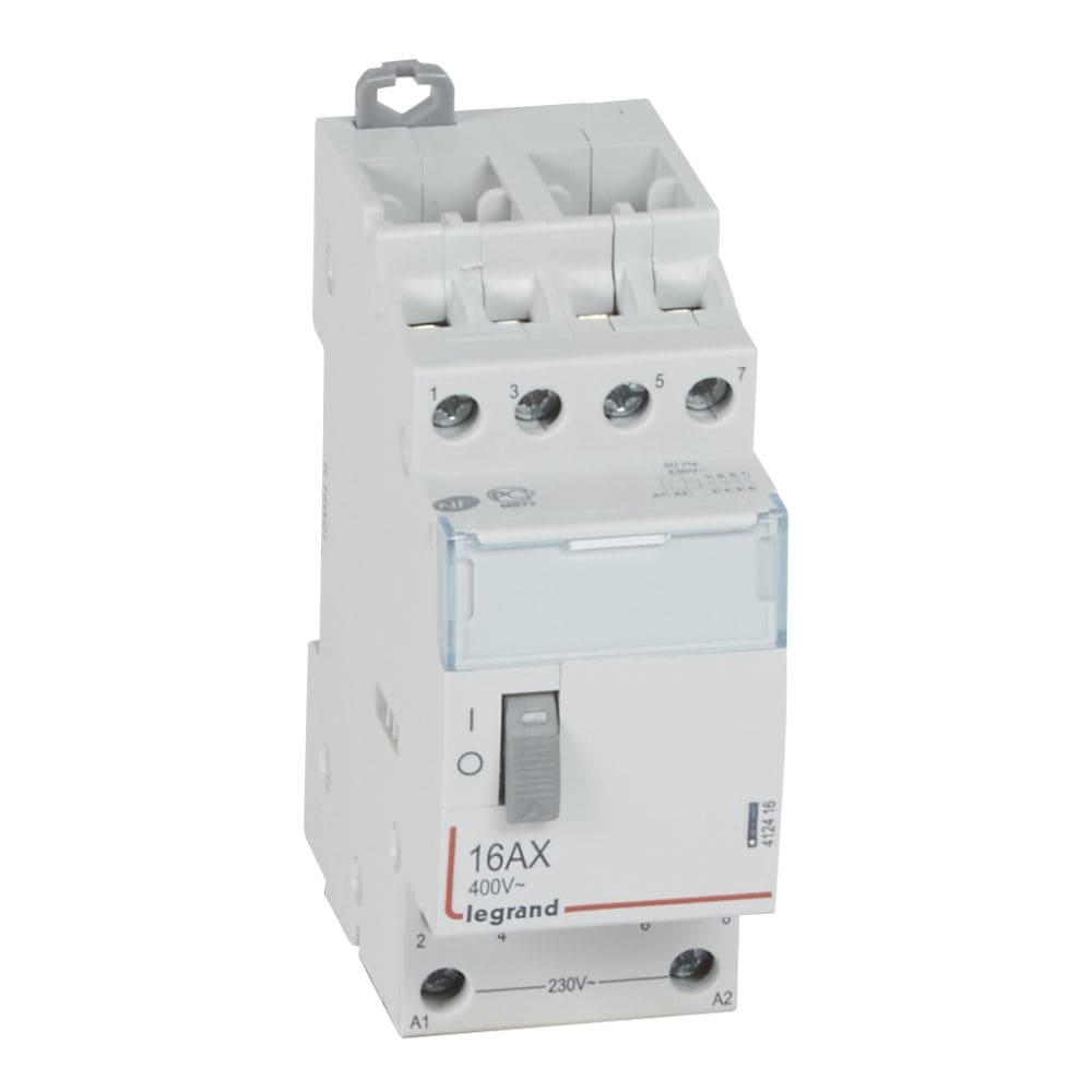 LEGRAND CX³ teleruptor - vierpolig -16A - 230 V - 4 NO - 2 modules - met automatische kl 412416