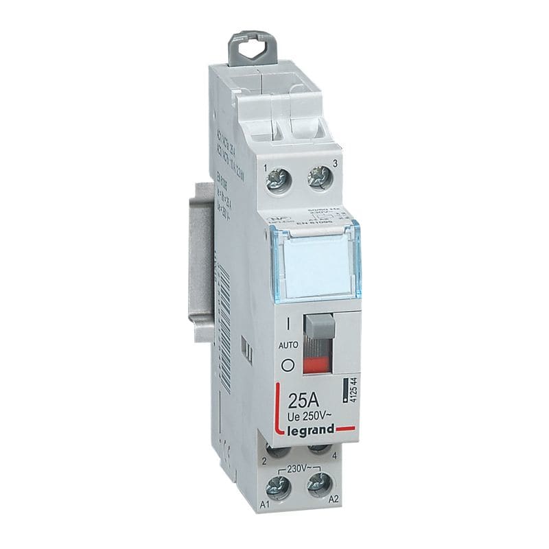 LEGRAND Vermogenscontactor 25A - 2P - 230V - MAN - 2NO 412544