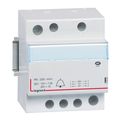 LEGRAND Transfo bellen 24/12V - 24-18VA 413093