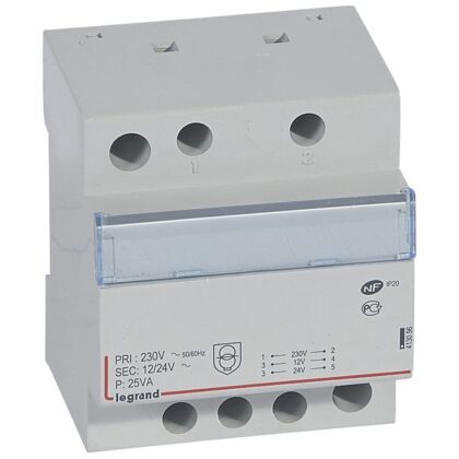 LEGRAND Veil.transf. 12/24V - 25VA 4 mod 413096