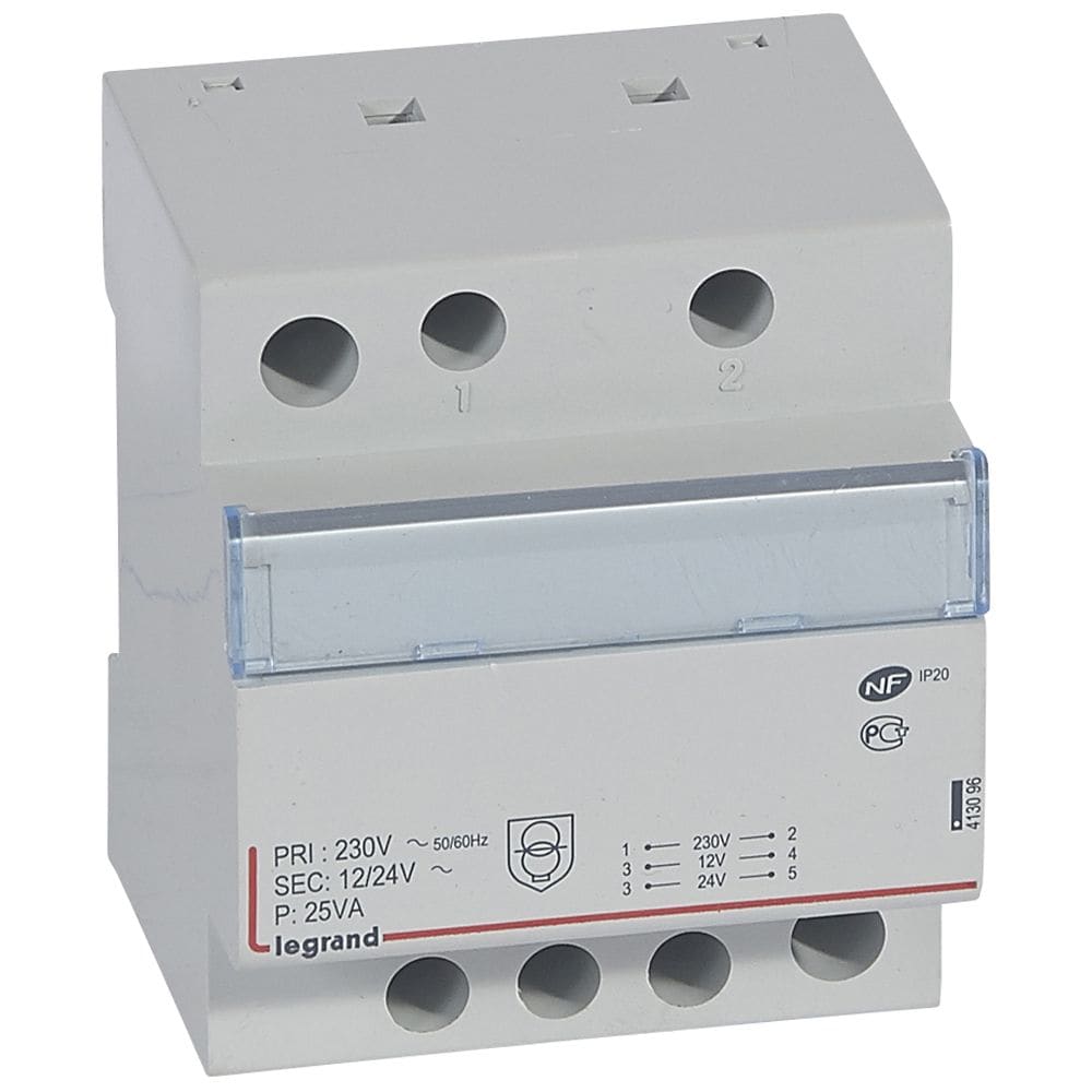LEGRAND Veil.transf. 12/24V - 25VA 4 mod 413096