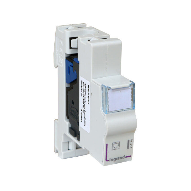 LEGRAND LCS3 Cat 6 UTP connector voor DIN-rail montage 1 mod. breed 413101