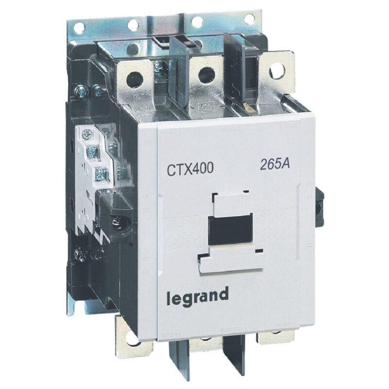LEGRAND Contactor 3P CTX³400 265A 100- 240V AC/DC 2NO+2NG-schroefklemmen 416306