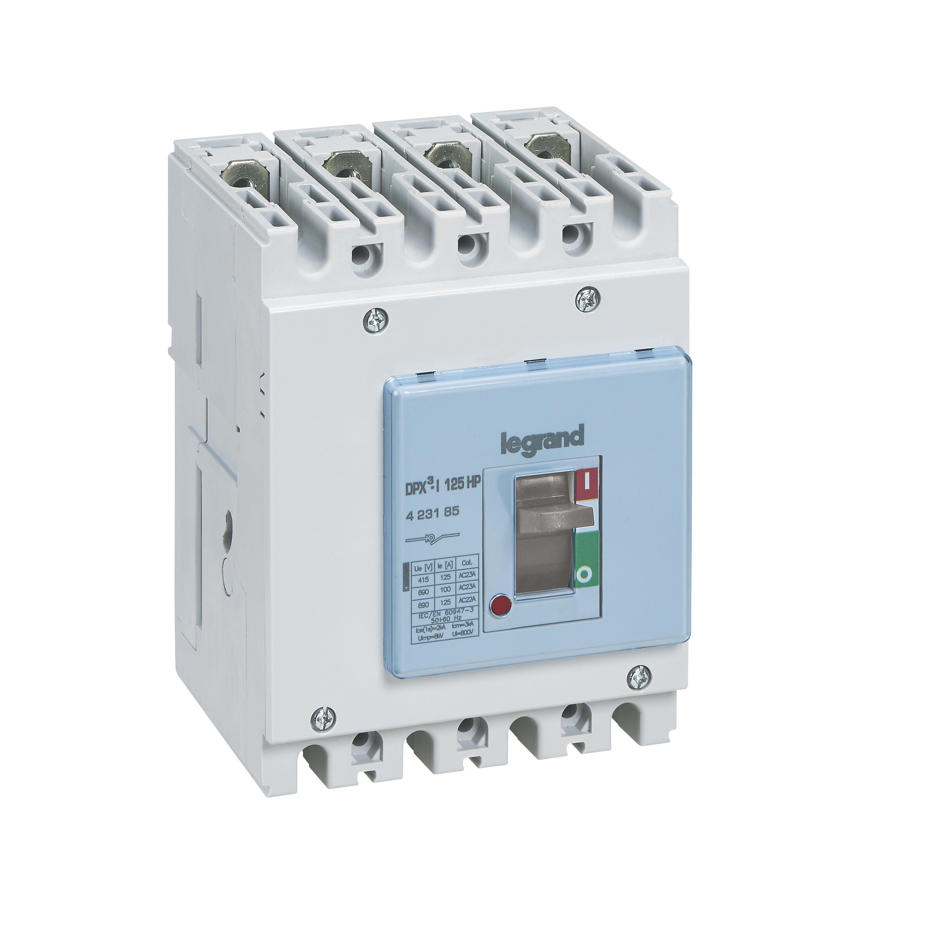 LEGRAND DPX³-I 125HP lastschakelaar 4P 125A - AC 23 A 423185