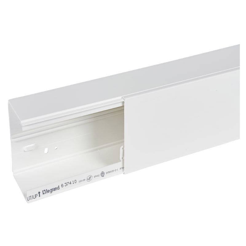 LEGRAND DLP distri kabelgoot 120x80 mm lengte 2m - wit - met deksel 637410