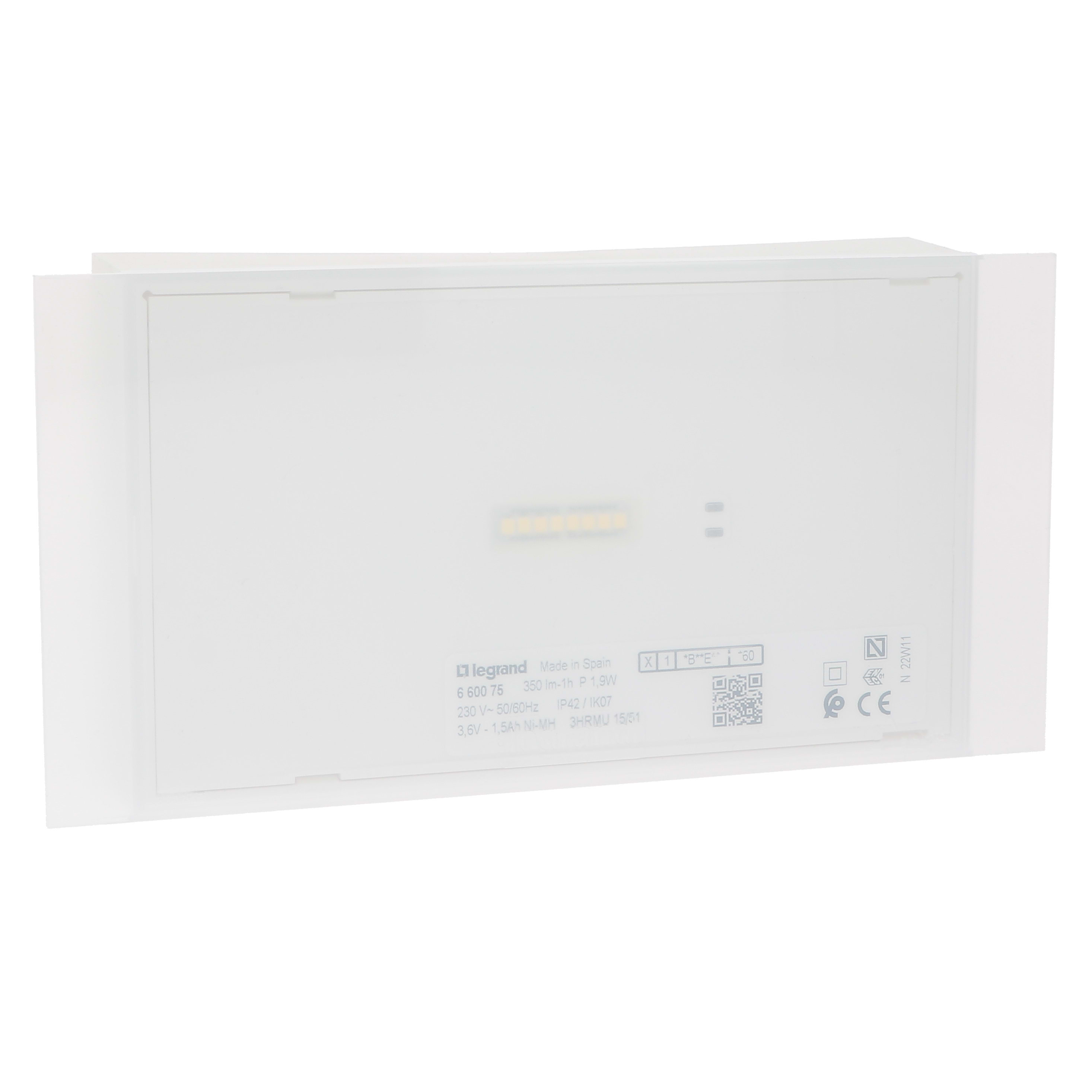 LEGRAND X-Light 180 - P/NP-1h-350lm IP42 - standaard 660075