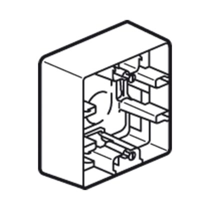 LEGRAND Niloé opbouwdoos 1P crème 40x20mm verticaal/horizontaal 664898