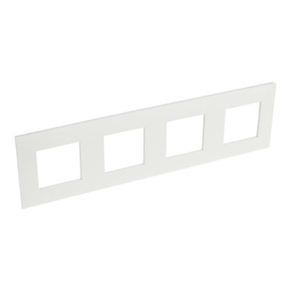LEGRAND Valena Next afdekplaat 4 mechanismen hor/vert centerafstand 71mm wit 741104