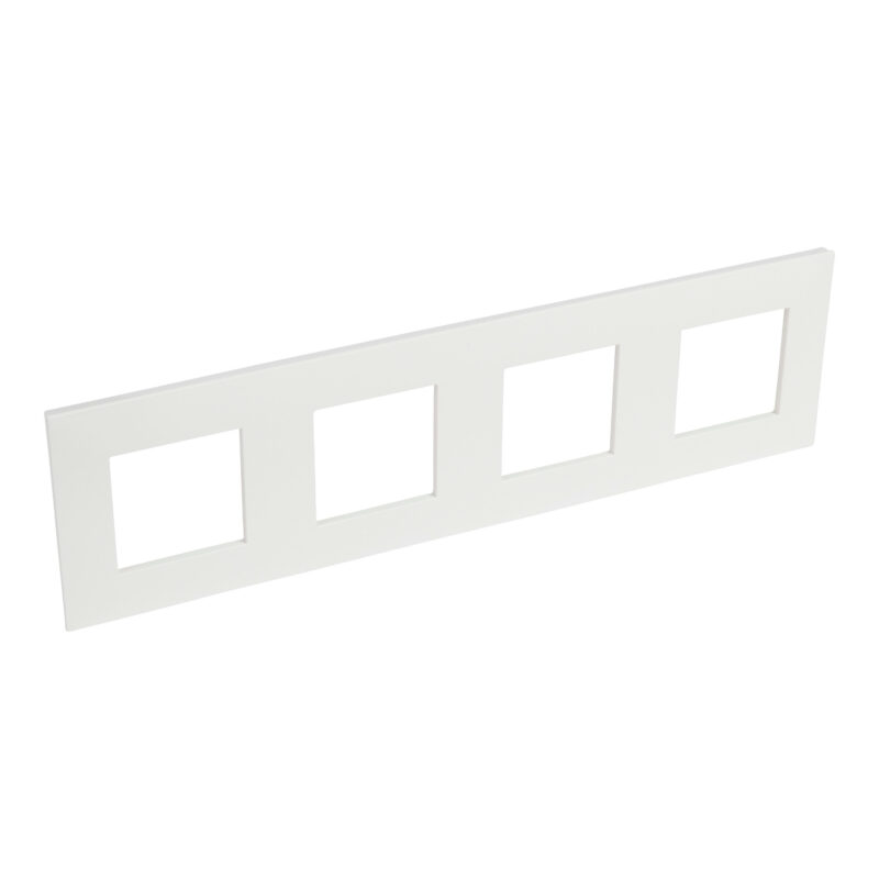 LEGRAND Valena Next afdekplaat 4 mechanismen hor/vert centerafstand 71mm wit 741104