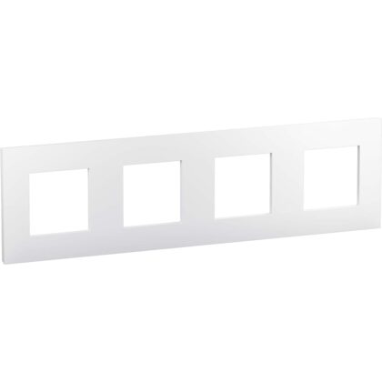 LEGRAND Valena Next afdekplaat 4 mech 71mm glanzend wit 741104L