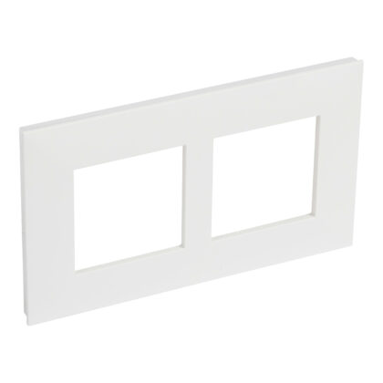 LEGRAND Valena Next afdekplaat 2 mechanismen vert centerafstand 57mm wit 741108
