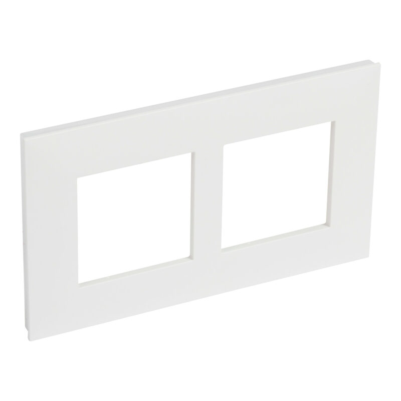 LEGRAND Valena Next afdekplaat 2 mechanismen  vert centerafstand 57mm wit 741108
