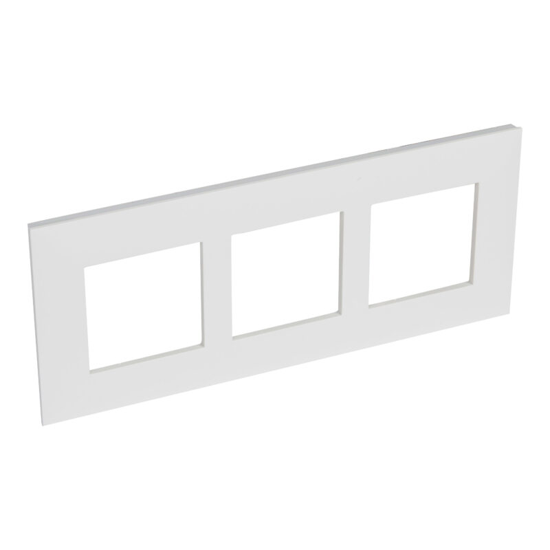 LEGRAND Valena Next afdekplaat 3 mechanismen vert centerafstand 57mm wit 741109