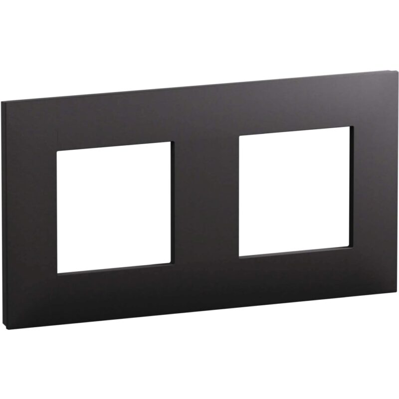 LEGRAND Valena Next afdekplaat 2 mech 71mm mat zwart 741152L