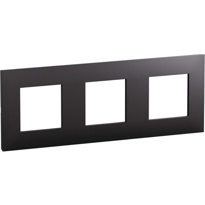 LEGRAND Valena Next afdekplaat 3 mech 71mm mat zwart 741153L
