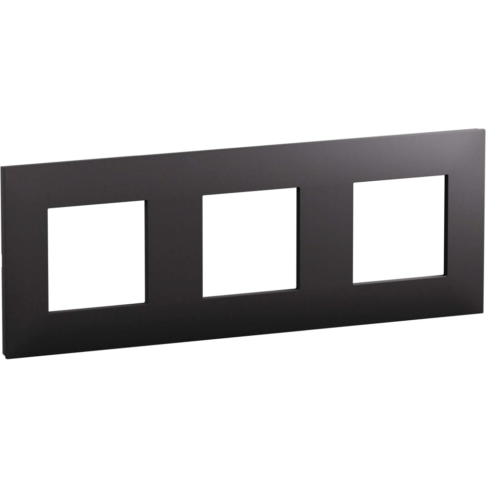 LEGRAND Valena Next afdekplaat 3 mech 71mm mat zwart 741153L