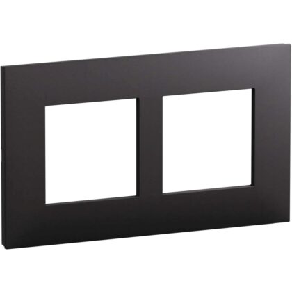 LEGRAND Valena Next afdekplaat 2 mech 57mm mat zwart 741158L