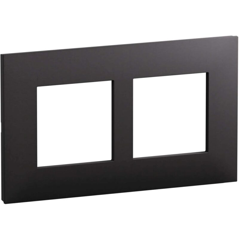 LEGRAND Valena Next afdekplaat 2 mech 57mm mat zwart 741158L