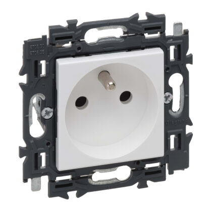 LEGRAND Valena Next contactdoos 2P+A 16A volledig apparaat wit met spanklauwen 741520