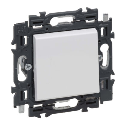LEGRAND Valena Next drukknop 6A volledig apparaat wit met spanklauwen 741547