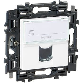 LEGRAND Valena Next contactdoos RJ45 UTP cat6 volledig apparaat wit met spanklauwen 741570