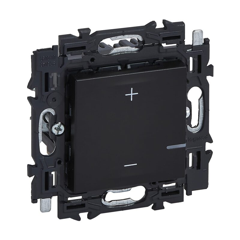 LEGRAND Val dimmer 2 draads 125W Led volledig app. zwart met spankl 741763A