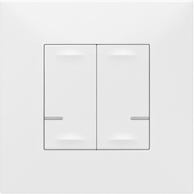 LEGRAND Valena NWN 2x schakelaar+null. verlichting ON/OFF wit 741815