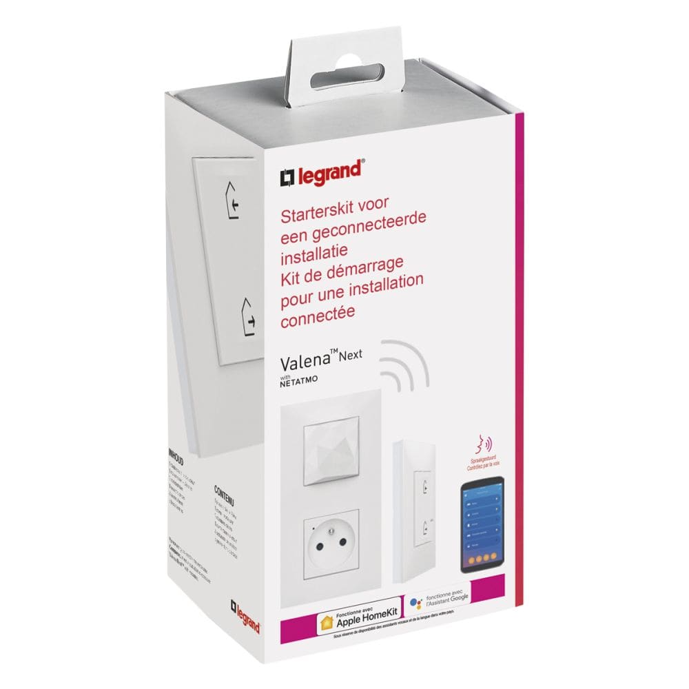 LEGRAND Valena Next with Netatmo - Starterskit met Gateway + stopcontact Wit 741900