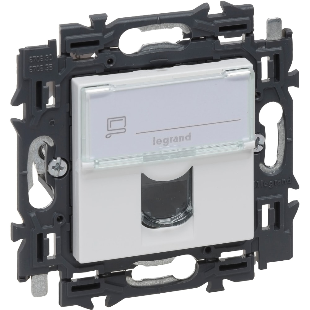 LEGRAND Valena Next contactdoos RJ45 cat6 mat wit 741985