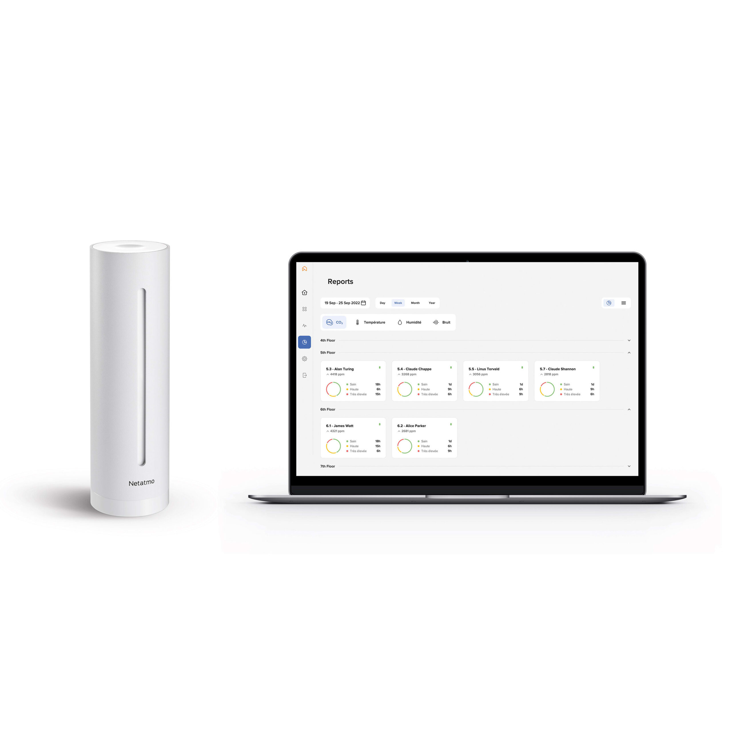 LEGRAND Netatmo PRO - Monitor voor indoor luchtkwaliteit NHC-PRO-EC