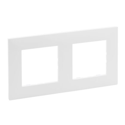 LEGRAND Niloé dubbel. afdekplaat wit centerafstand 71mm NNP112WH