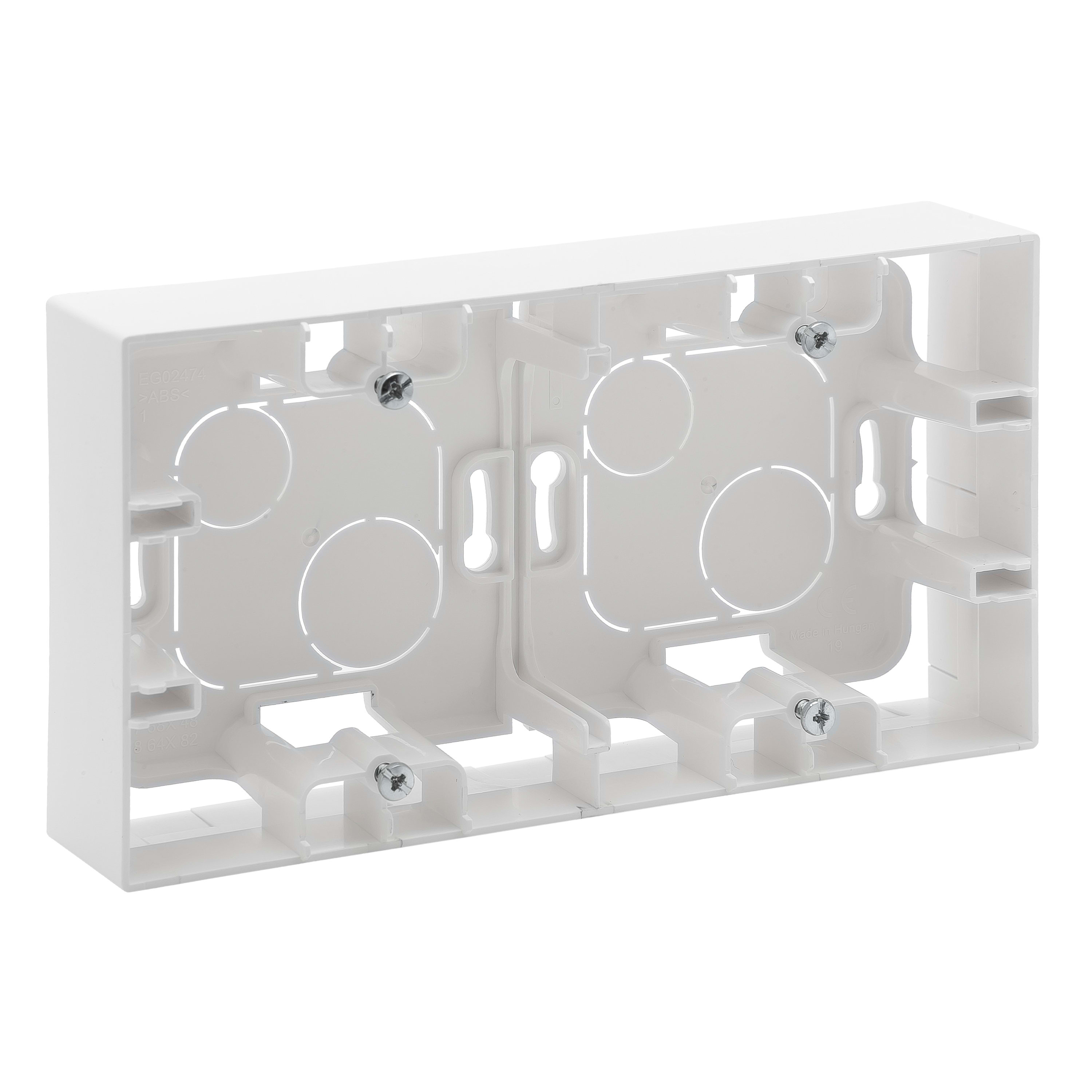 LEGRAND Niloé opbouwdoos 2 mechanismen wit NNP162WH