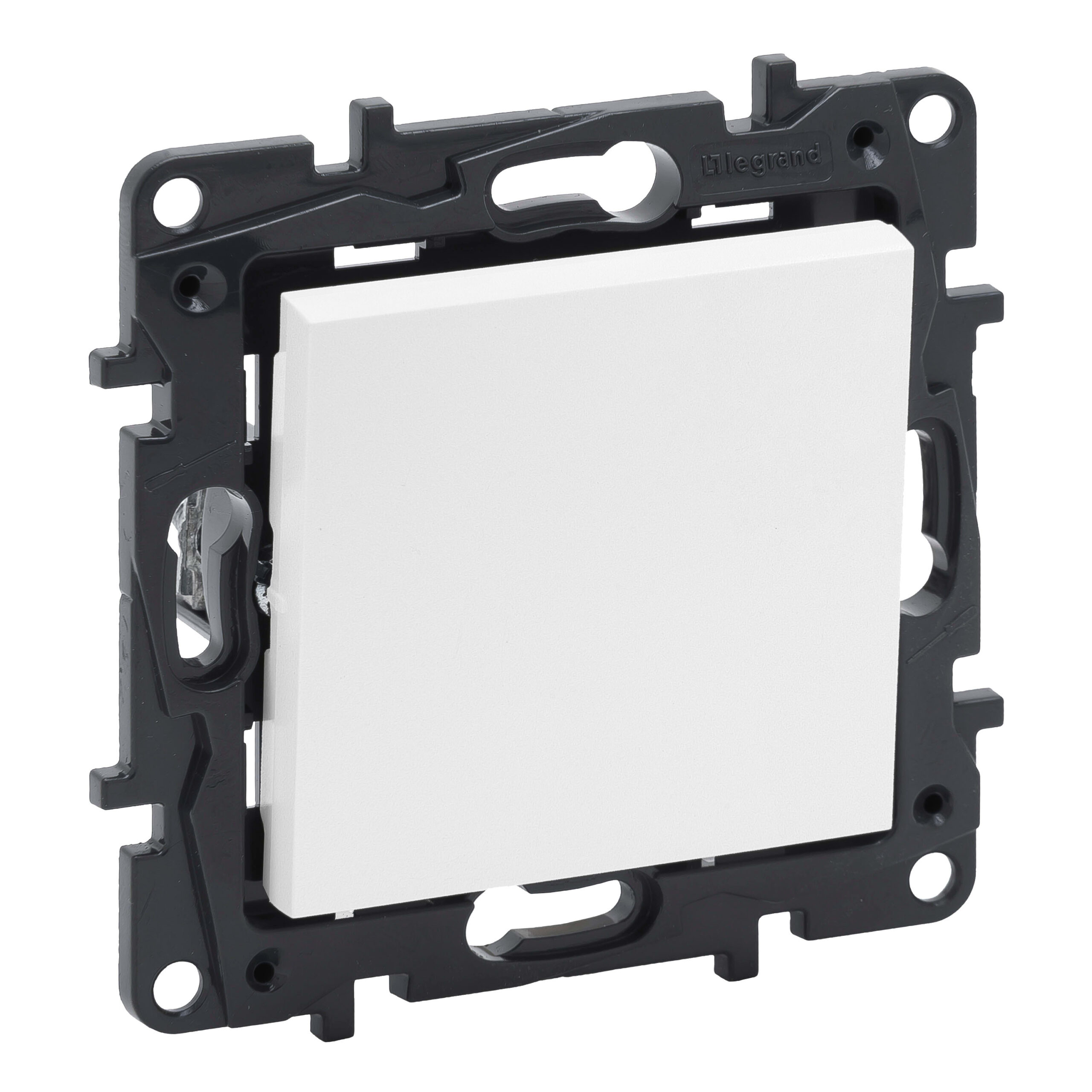 LEGRAND Niloé drukknop 6A-met spanklauwen - wit NNP2315WH