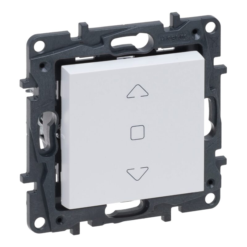 LEGRAND Niloé rolluikschakelaar 6A-met spanklauwen - wit NNP2610WH
