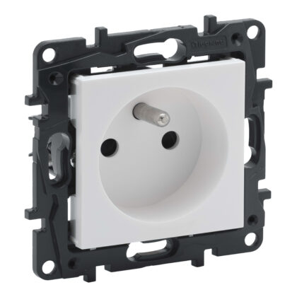 LEGRAND Niloé contactdoos 2P+A-16A 250V - met spanklauwen - wit NNP3100WH