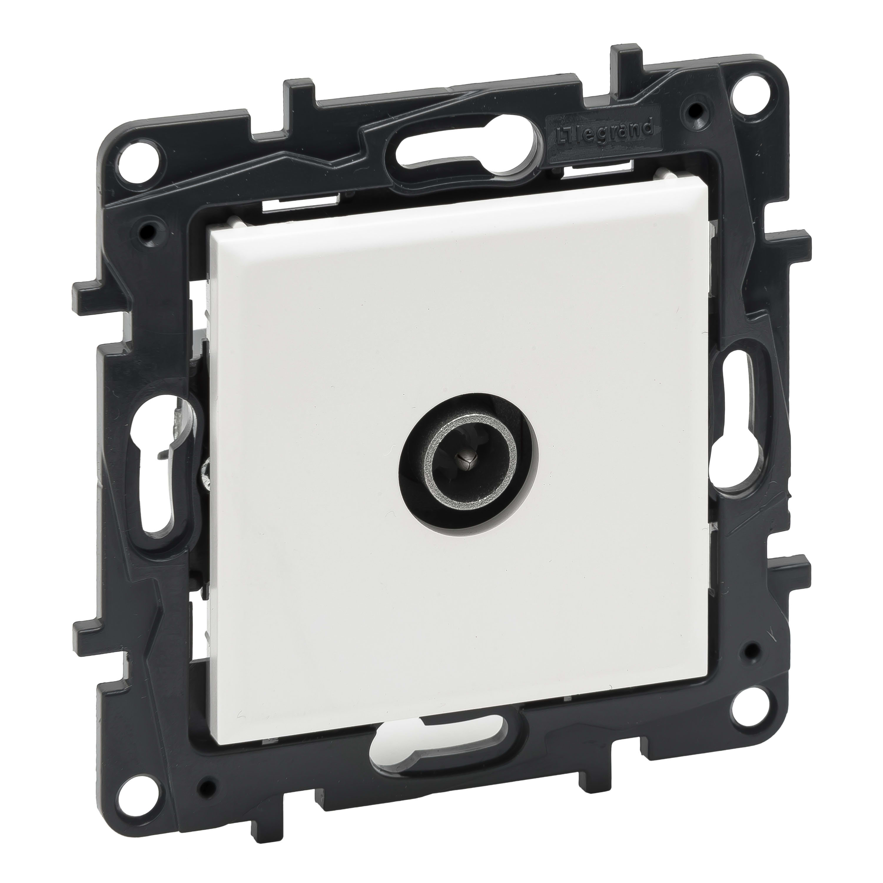 LEGRAND Niloé contactdoos TV met spanklauwen - wit NNP4103WH