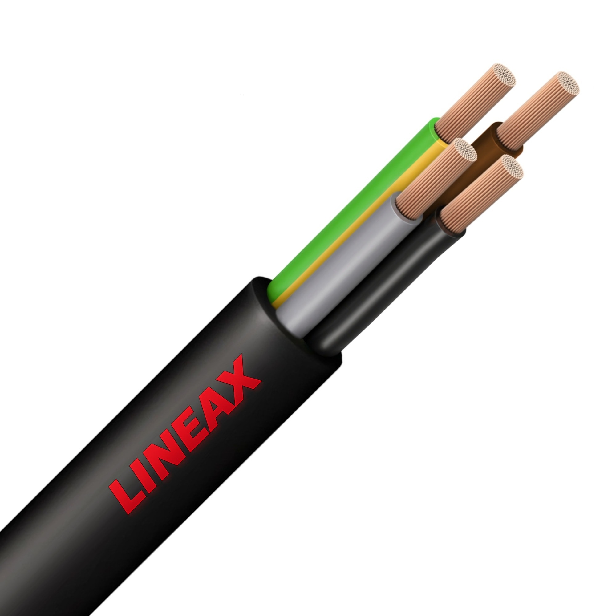 LINEAX H07RN-F rubberkabel flexibel Nexans 750V Eca AD6 zwart 4G4mm² 10022758