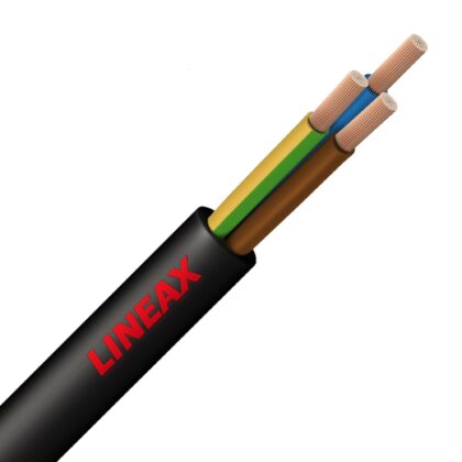LINEAX H07RN-F rubberkabel flexibel Nexans 750V Eca AD6 zwart 3G4mm² 10268561