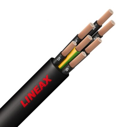 LINEAX H07RN-F rubberkabel flexibel multi Nexans 750V Eca AD6 zwart 7G1