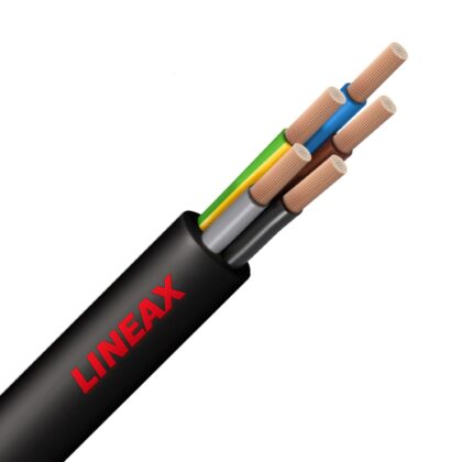 LINEAX H07RN-F rubberkabel flexibel Nexans 750V Eca AD6 zwart 5G6mm² 10276124